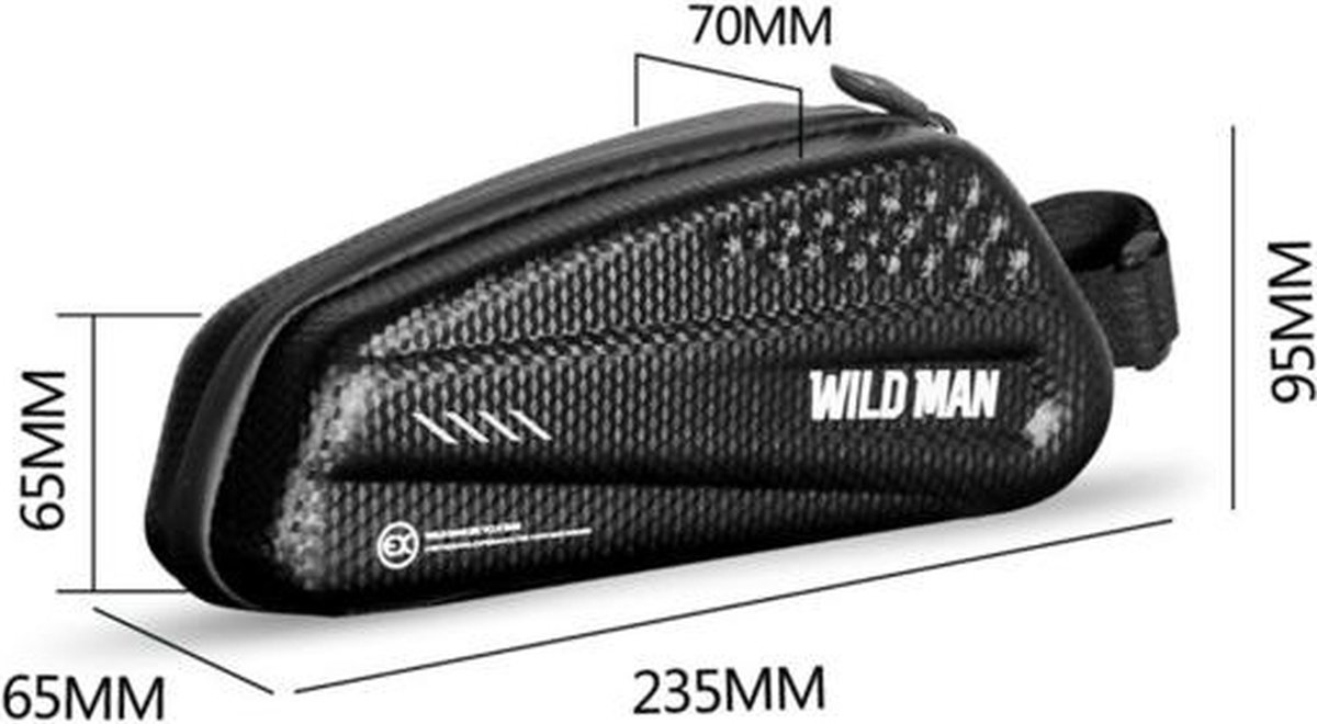 WILD MAN-EX Anti-pression Waterproof Mountain Bike Top Tube Bag