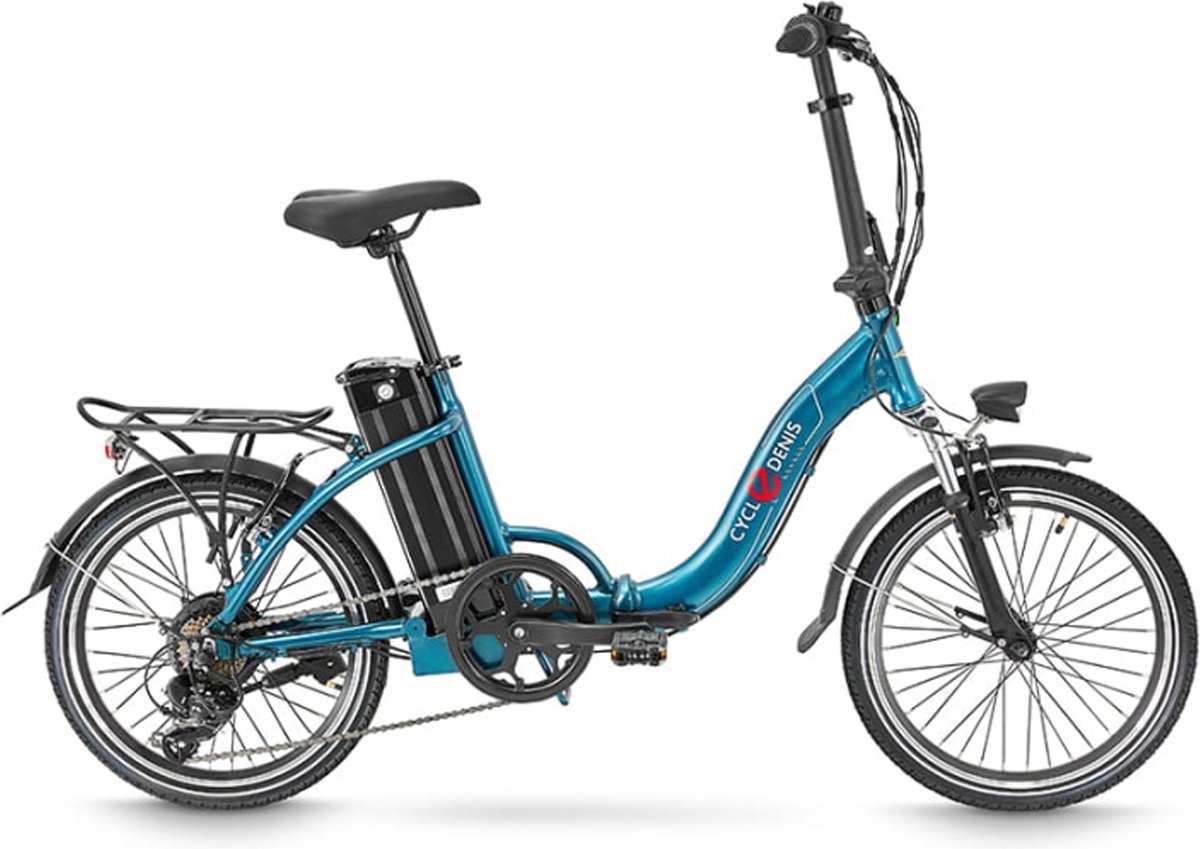 CycleDenis Fold 20 V brake vouw e bike 7sp blauw