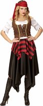 Piraat & Viking Kostuum | Hijs De Vlag Pirate | Vrouw | Medium | Carnaval kostuum | Verkleedkleding