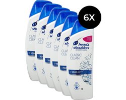 Head & Shoulders Shampoo - Classic - 500ml x 6 - 6 stuks