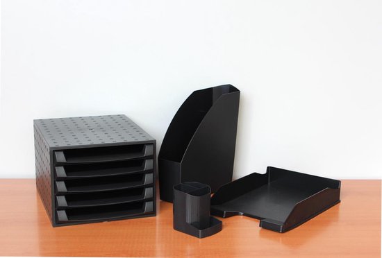 Exacompta Pot à crayons mini octo Ecoblack - Noir - 675014D