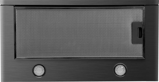 Inventum AKV6004ZWA vlakscherm afzuigkap 60 cm - Afzuigcapaciteit 325 m3/h - Geschikt voor grote keuken - 3 standen - Ledspots - Luchtafvoer en recirculatie - Zwart