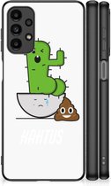 Coque Smartphone Samsung Galaxy A13 4G Coque de protection avec bord noir Cactus Poo