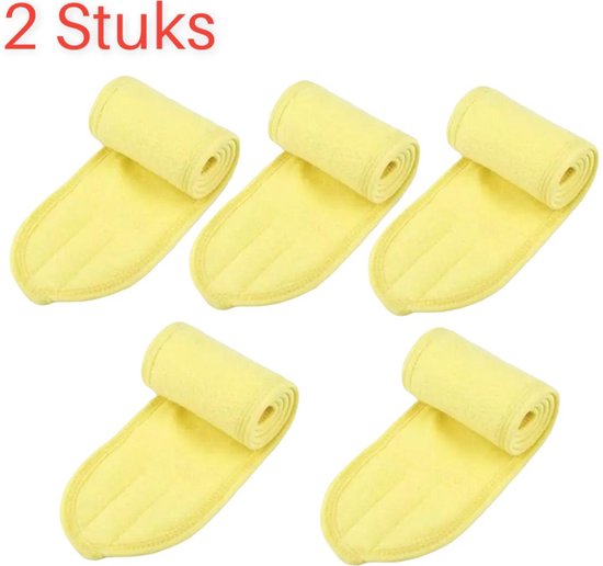 WLLHYF Spa gezicht hoofdband verstelbare make-up hoofdband microvezel haarband stretch handdoek magische sticker huidverzorging haarband voor vrouwen meisjes wassen gezicht bad yoga make-up sport