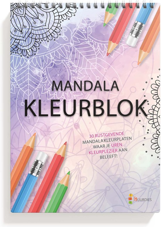 Bloc de coloriage Mandala A4 - Livre de coloriage pour Adultes - 30 pages à  colorier 