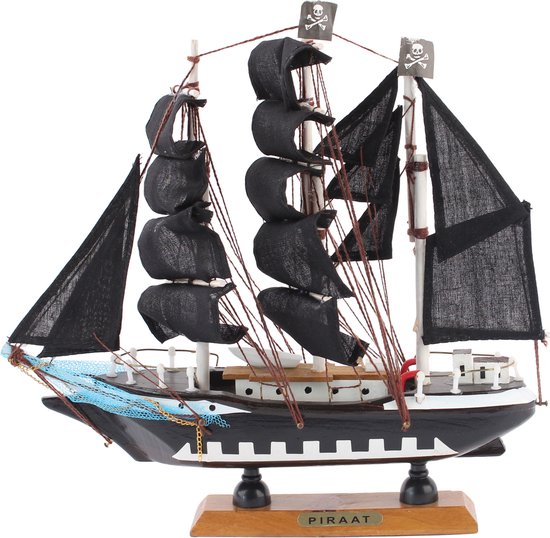 Piraten decoratie boot 24 cm