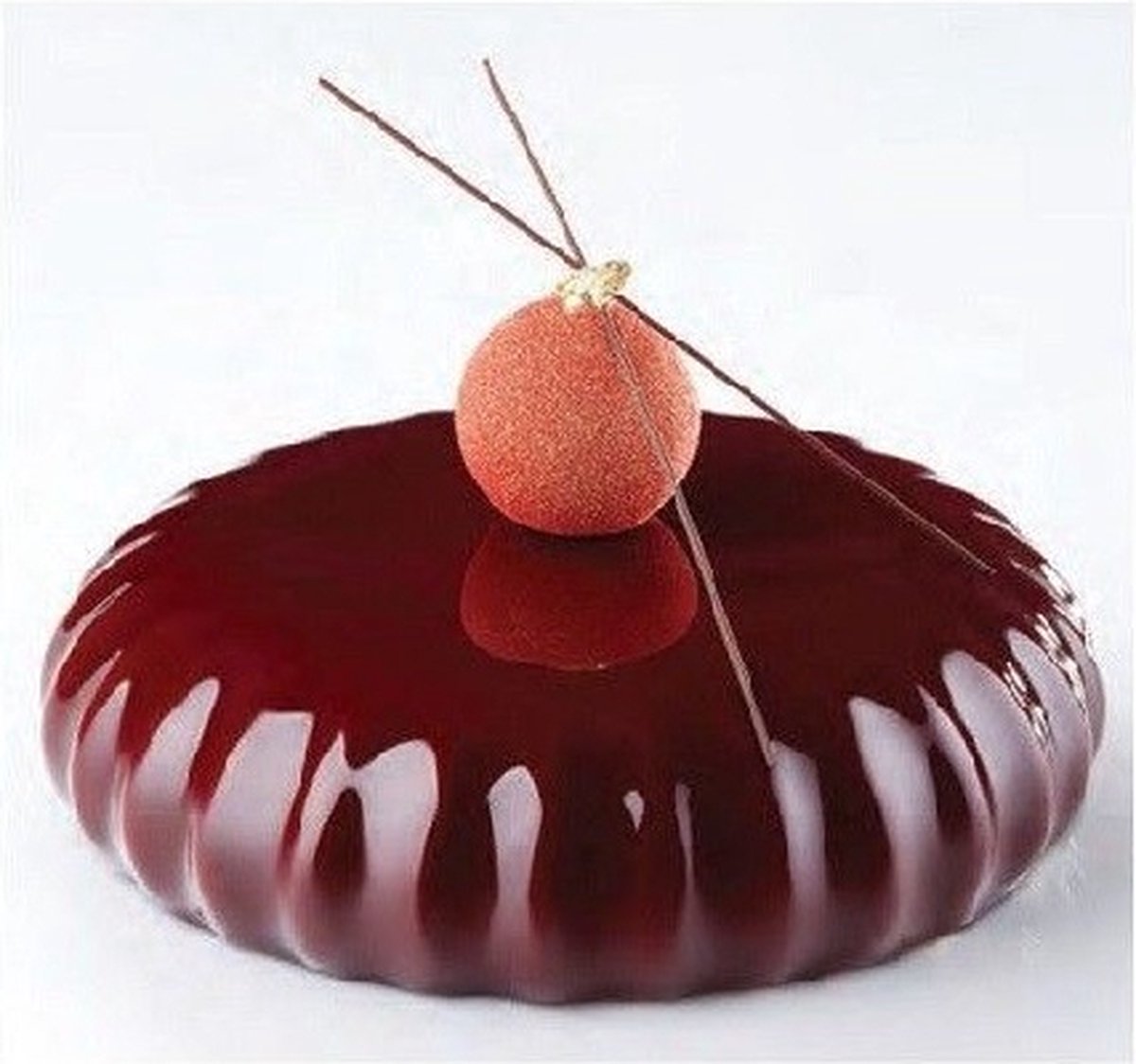 Pavoni plissee silicone mal shape your cake 18 cm rond 4,7 cm hoog 1000 ml vol.