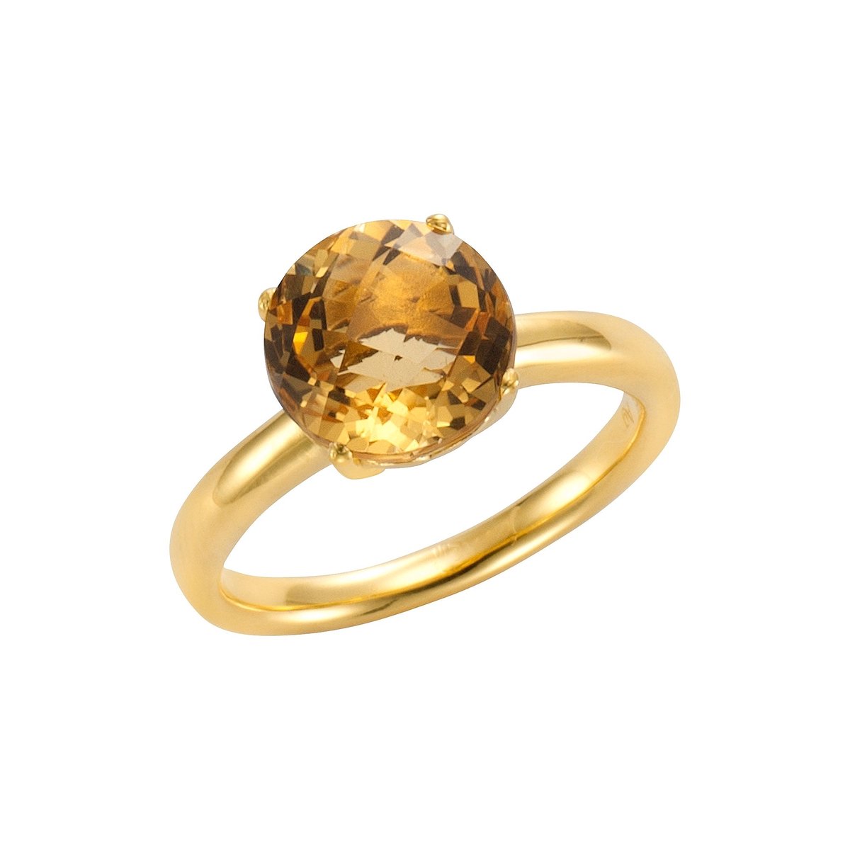 Jamelli Dames Dames ring 925 sterling zilver 52 Geel 32011773