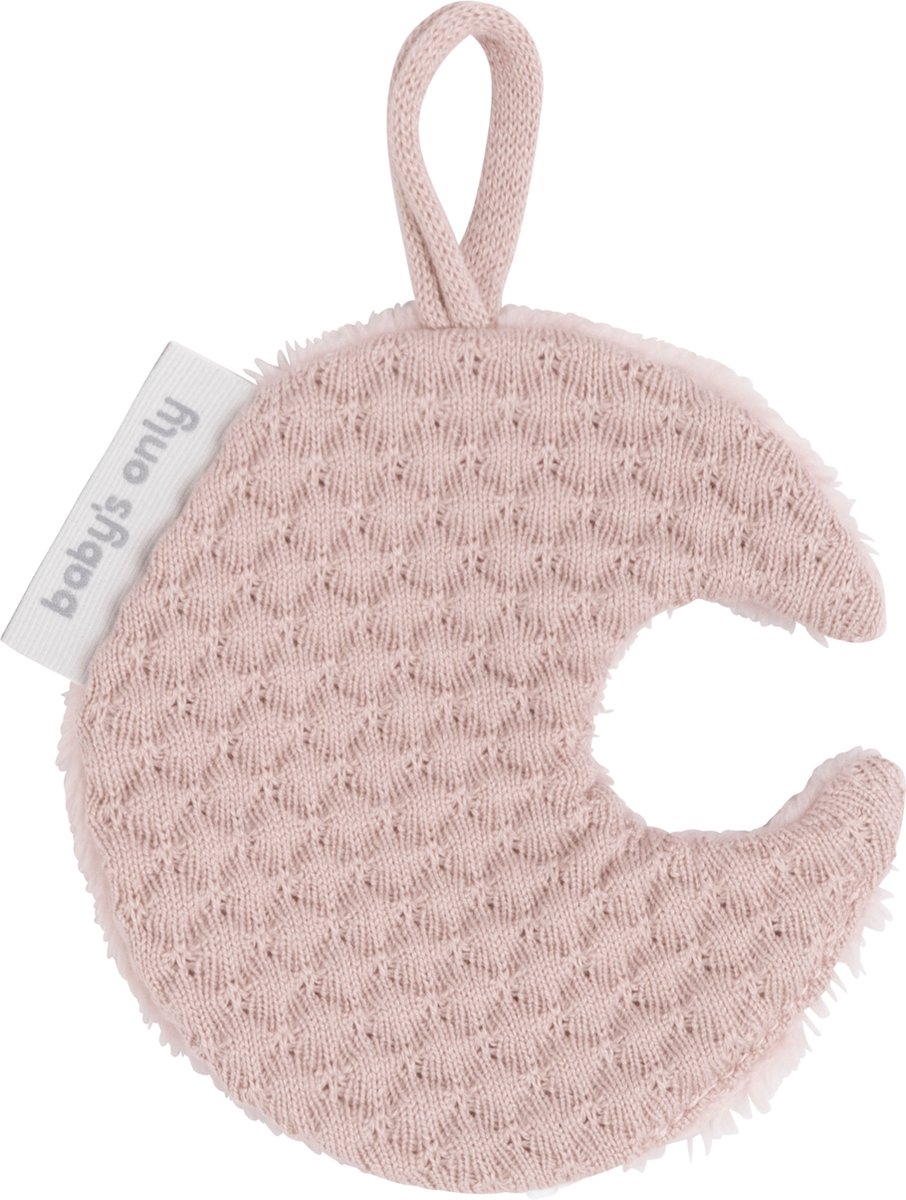 Goedkoopste Baby's Only Gebreid speendoekje - Speenknuffel maan Sky - Oud Roze