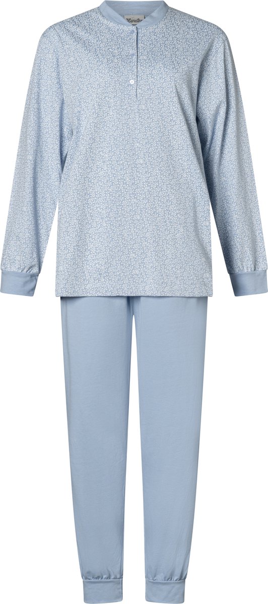 Lunatex Dames pyjama Lunatex 100% katoen 124174 blue