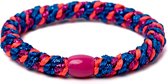 Banditz Haarelastiekje en armbandje 2-in-1 blue flashy pink  | DEZELFDE DAG VERZONDEN (vóór 15.00u besteld)