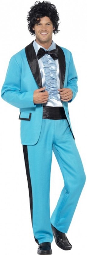 Blauw jaren 80 kostuum voor heren M | bol