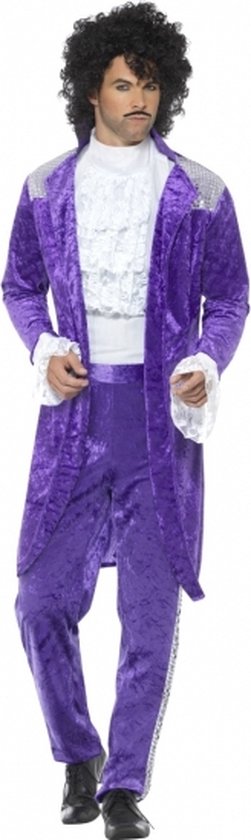 Purple popster kostuum voor heren 48/50
