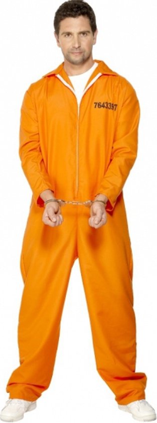 Oranje gevangenen kostuum 52-54 (l) | bol.com