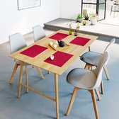 Mistral Home - Set de table - Lot de 4 - 35x45 cm - Katoen polyester - Rouge