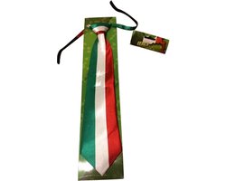 Stropdas - Italiaanse dassen - Italie - Vlag - groen wit rood - supporter