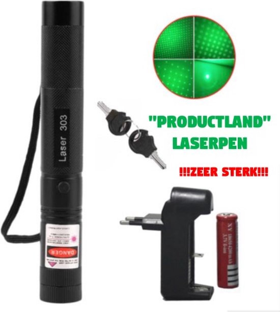 Veco Laserpen 5000 Meter 5MW Laserpen Groen Laserlamp Zaklamp