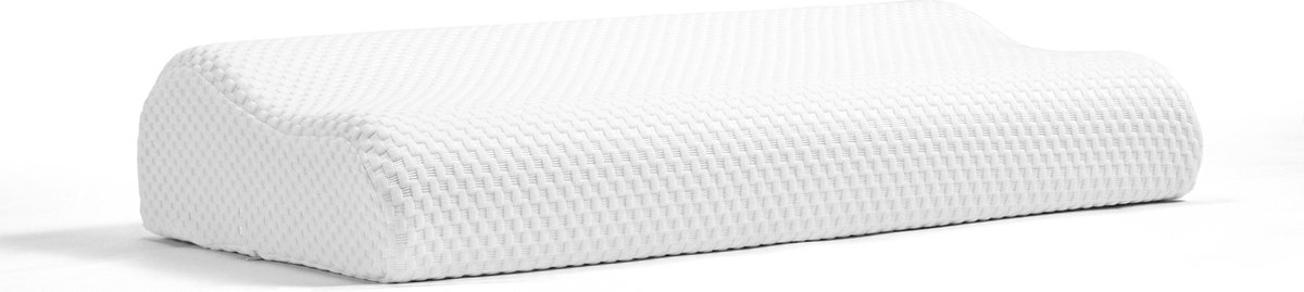 Mörgenn Ergonomisch Hoofdkussen - Neksteunkussen Visco - Traagschuim hoofdkussen - 60x35x 9/11 cm