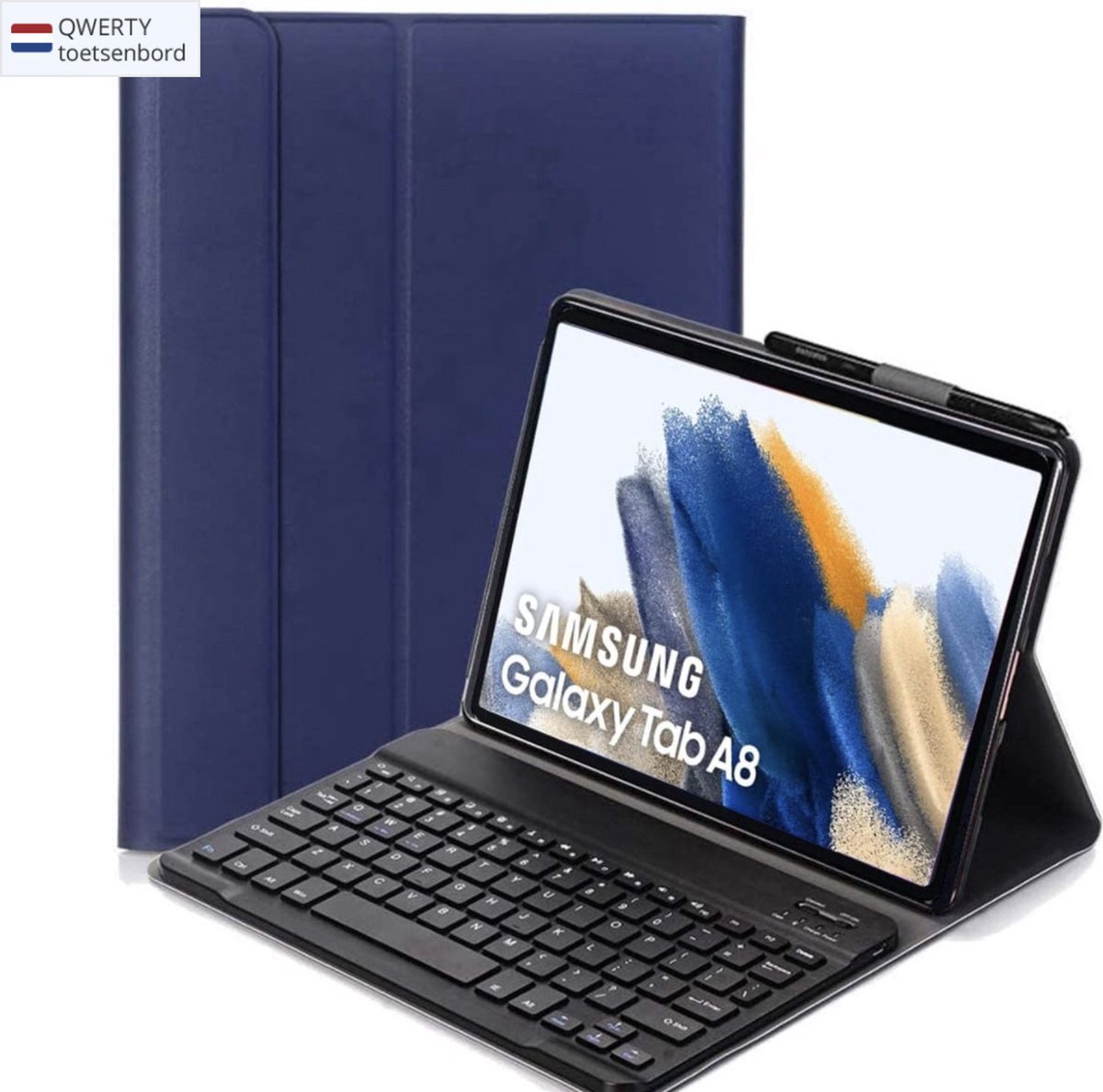 LTP Trading donkerblauwe Keyboard case tab A8 10,5 (2021)
