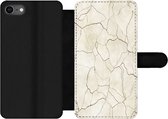 Bookcase Geschikt voor iPhone 7 telefoonhoesje - Marmer print - Chic - Patronen - Met vakjes - Wallet case met magneetsluiting