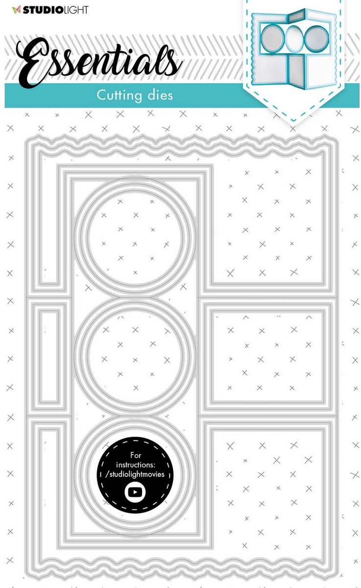 Studio Light Essentials cutting die Circle zigzag cardshap