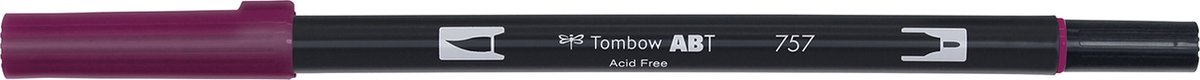 Tombow Brush pen - ABT 757 - Dual Brushpen - Port Red - Rood — afbeelding 2