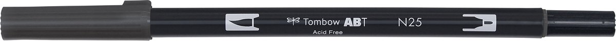 Tombow Brush pen - ABT N25 - Dual Brushpen - Zwart - Lamp Black — afbeelding 6