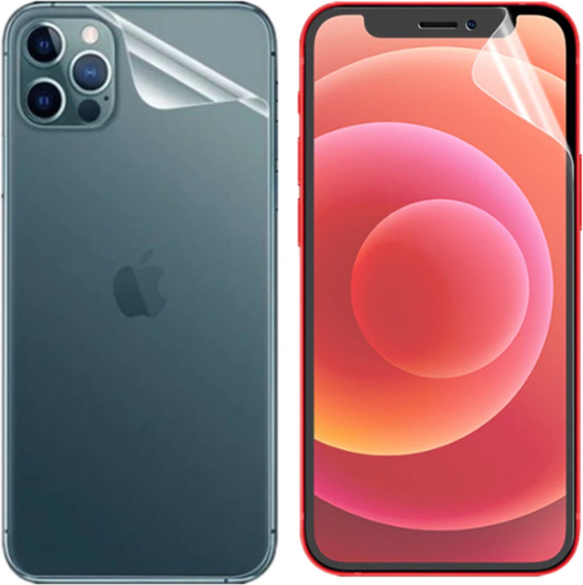 Voor & Achter Screenprotector Bescherm-Folie geschikt voor iPhone 13 - iPhone 14