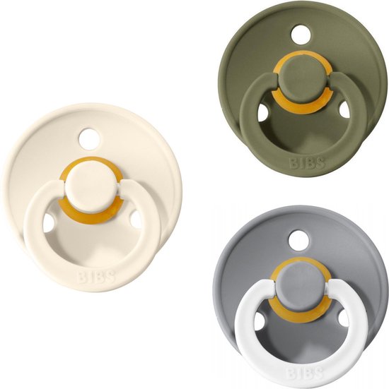 Bibs fopspeen maat 3 1824 maanden 3 stuks Petrol Glow in the