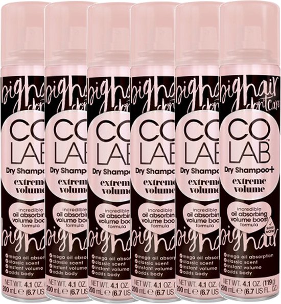 Colab - Extra Volume Dry Shampoo 200 Ml - 6 pak