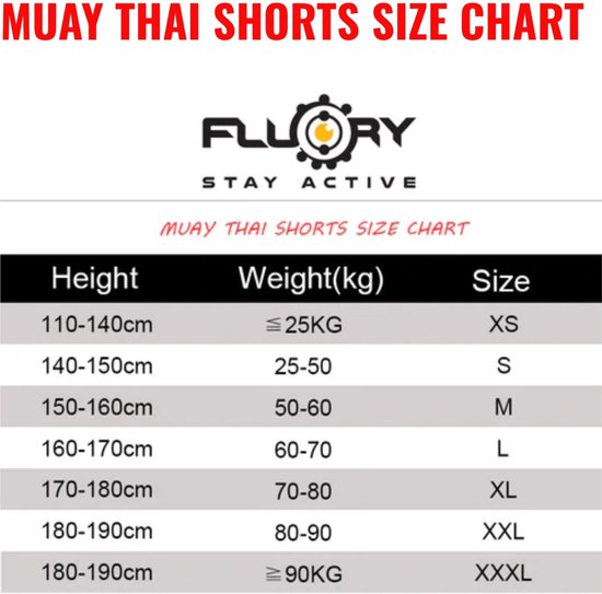 Fluory Muay Thai Short Kickboks Broek Flowers maat XL - Fluory