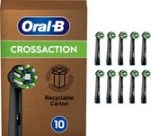 Oral-B CrossAction - Met CleanMaximiser-technologie - Opzetborstels - Zwart - 10 stuks