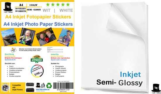 Papier A4 100 Blatt DIN A4 Fotopapier 260g/m² Hochglänzend – Wasserfest & Lichtecht Für Tintenstrahldrucker Foto Druck Papier