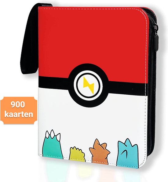 Afbeelding van het spel Verzamelmap geschikt voor Pokémon - Map voor 900 kaarten - 9-pocket - verzamelmap - Card sleeves - luxe map