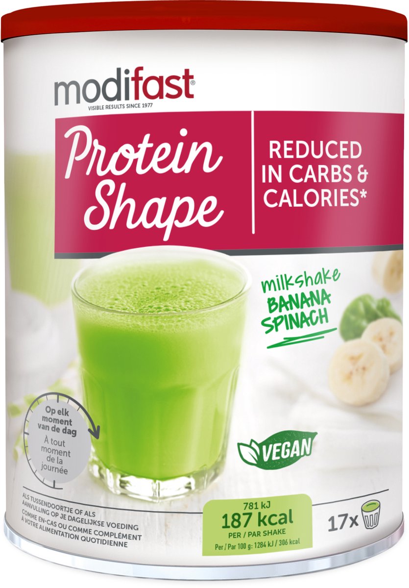 Modifast Protein Shape shake banana & spinach 510 g