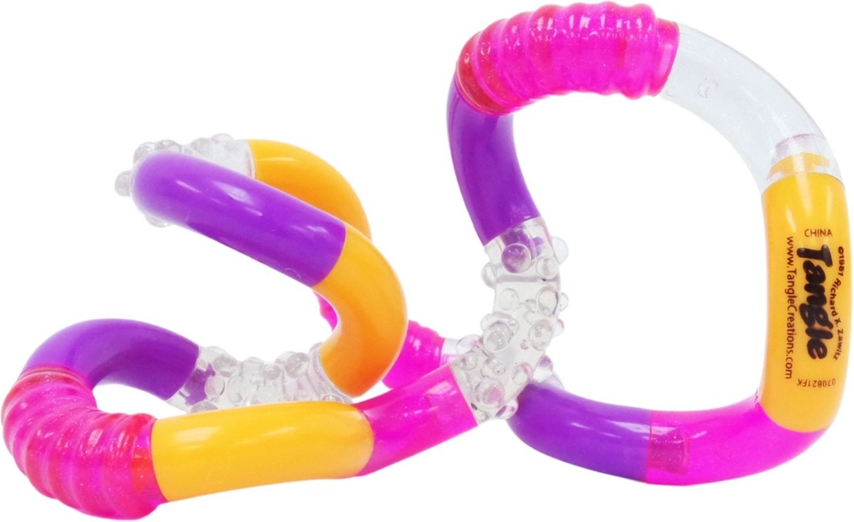 Tangle Crazy Junior - Paars - Oranje - The Original Fidget Toy