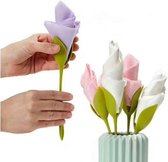 Servethouders bloem set van 4 stuks - diner - moederdag cadeau - romantisch diner - diner accesoiress - geschenkt servethouder - tissue houder