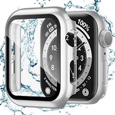 Arara Screenprotector Geschikt voor Apple watch case 7 serie Zilver - watch case 45 mm