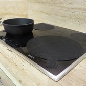 NoStik inductie kookplaat beschermers rond - diameter 27 cm - Beschermt uw kookplaat tegen krassen en schaven en houdt deze schoon - Voor alle inductie kookplaten - Herbruikbaar - Afwasbaar - 4 stuks
