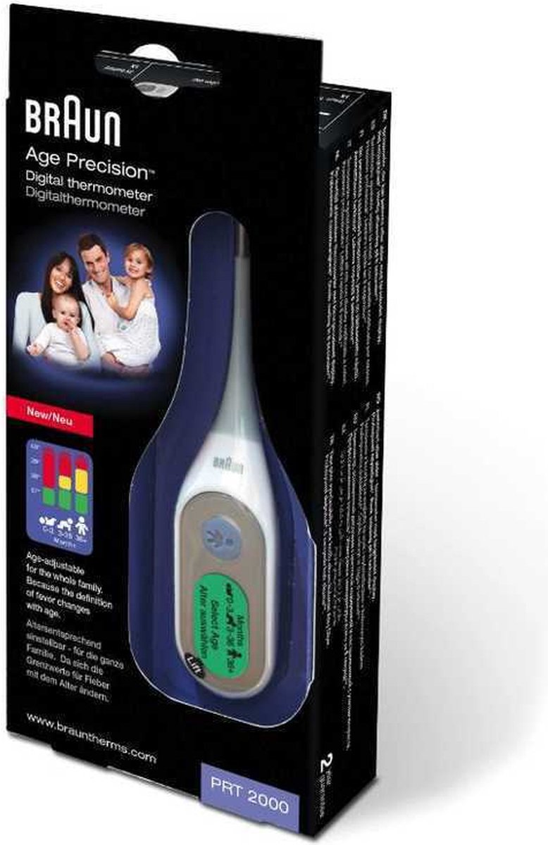 Braun PRT2000 - Digitale lichaamsthermometer | bol.com