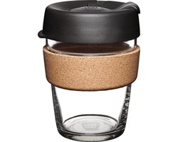 KeepCup - Brew Cork - herbruikbare koffiebeker - Zwart M (340 ml) - verschillende designs - Black