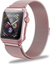 Bandje geschikt voor Apple smartwatch 38/40/41mm - Smartwatch bandje - Apple Iwatch bandje - Milanees bandje voor Apple Iwatch - Rosé-goud
