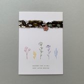 Bedankt juf cadeautje | Kaartje met armbandje | Wenskaart juf | Kaart juf | Bedankje juf Bedankt juf cadeautje | Kaartje met armbandje | Wenskaart juf | Kaart juf | Bedankje juf