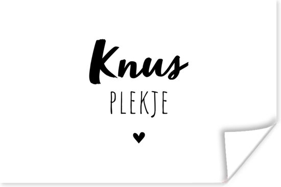 Poster Quotes - Knus plekje - Tuin - Tekst - 120x80 cm