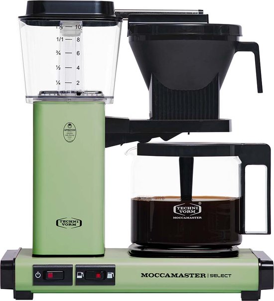 Foto: Moccamaster kbg select koffiezetapparaat pastel green 5 jaar garantie