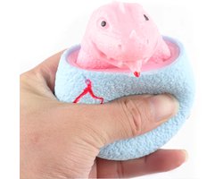 foto van Kwalitatieve Dinosaurus Ei Knijpbal / Stressbal | Dino Egg | Fidget Toy | Anti-Stress Speelgoed - Blauw