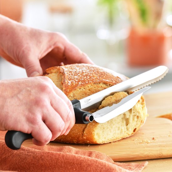 Couteau à pain avec guide réglable