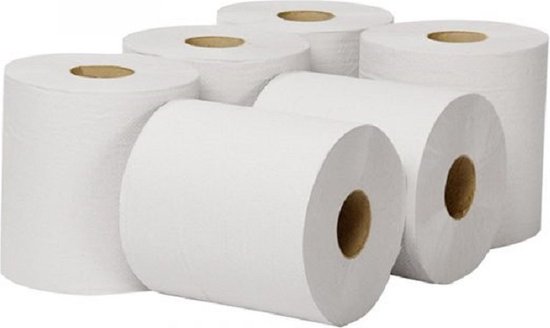 Handdoekrol Poetsrol 300m 1laags 6 Rollen 18cm Tork Rol handdoekrol-poetsrol-300m-1laags-6-rollen-18cm-tork-rol