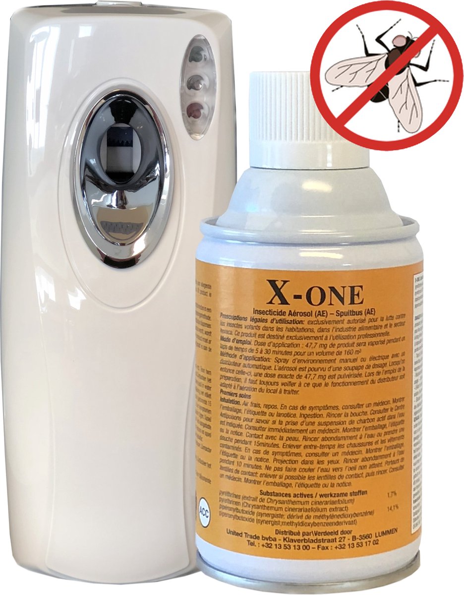 Air-Free - Automatische dispenser + X-one Anti-Vlieg | Anti-Mug