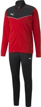 PUMA individualRISE Tracksuit Heren Trainingspak - Rood/Zwart - Maat S